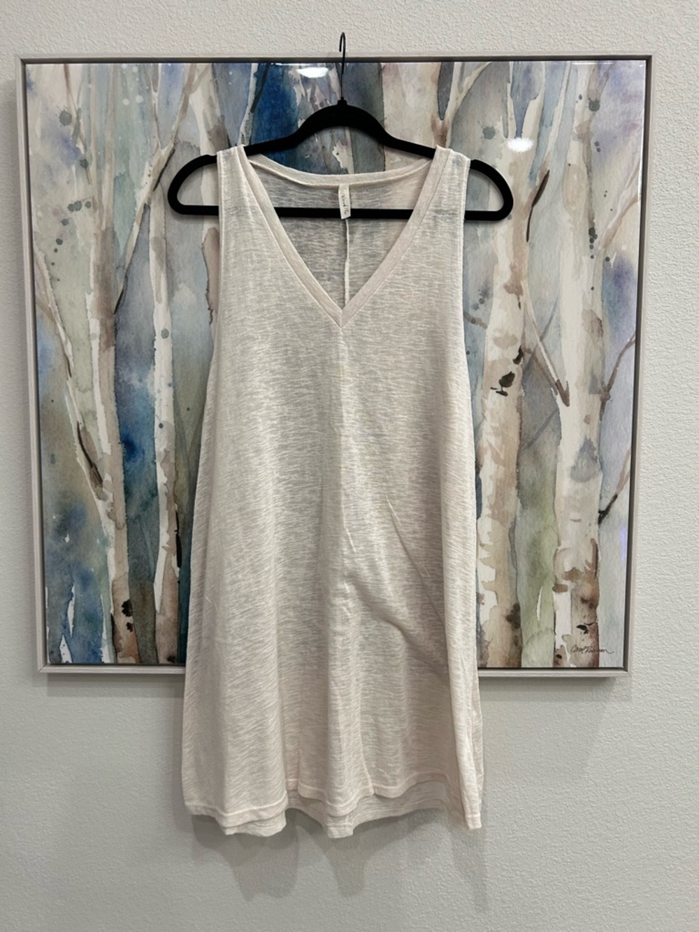 Love in Cream V-Neck Mini Dress